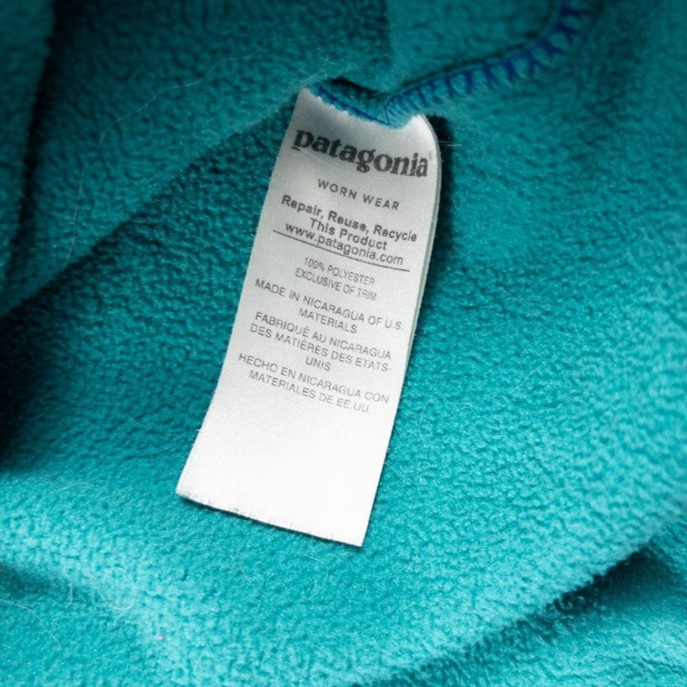 Patagonia Snap T Synchilla Fleece Pullover Mens S Teal Blue Purple Rare Retro - Picture 6 of 10